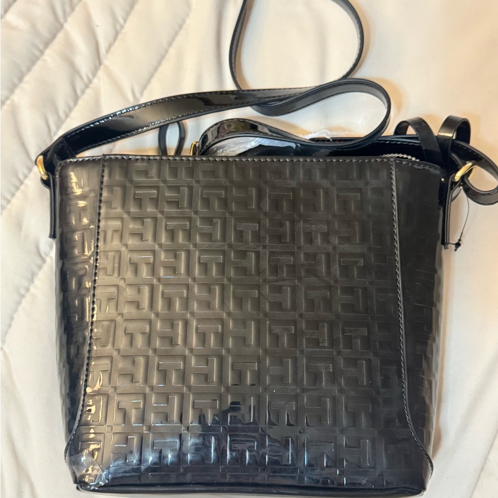 Black Faux Leather Purse Never Worn